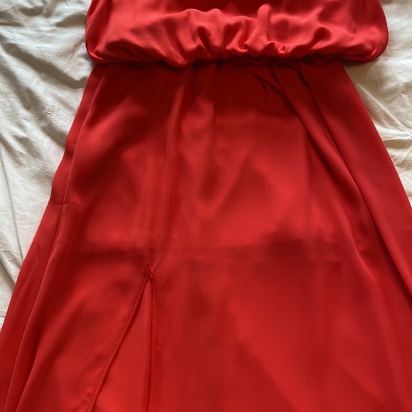 SHOW ME YOUR MUMU Coral halter sheer maxi dress - Picture 3 of 6